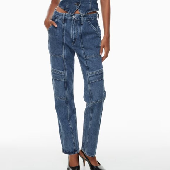 Brand New NWT AGOLDE Cooper Straight Cargo Jeans Regulation NWT $228 - Picture 1 of 5